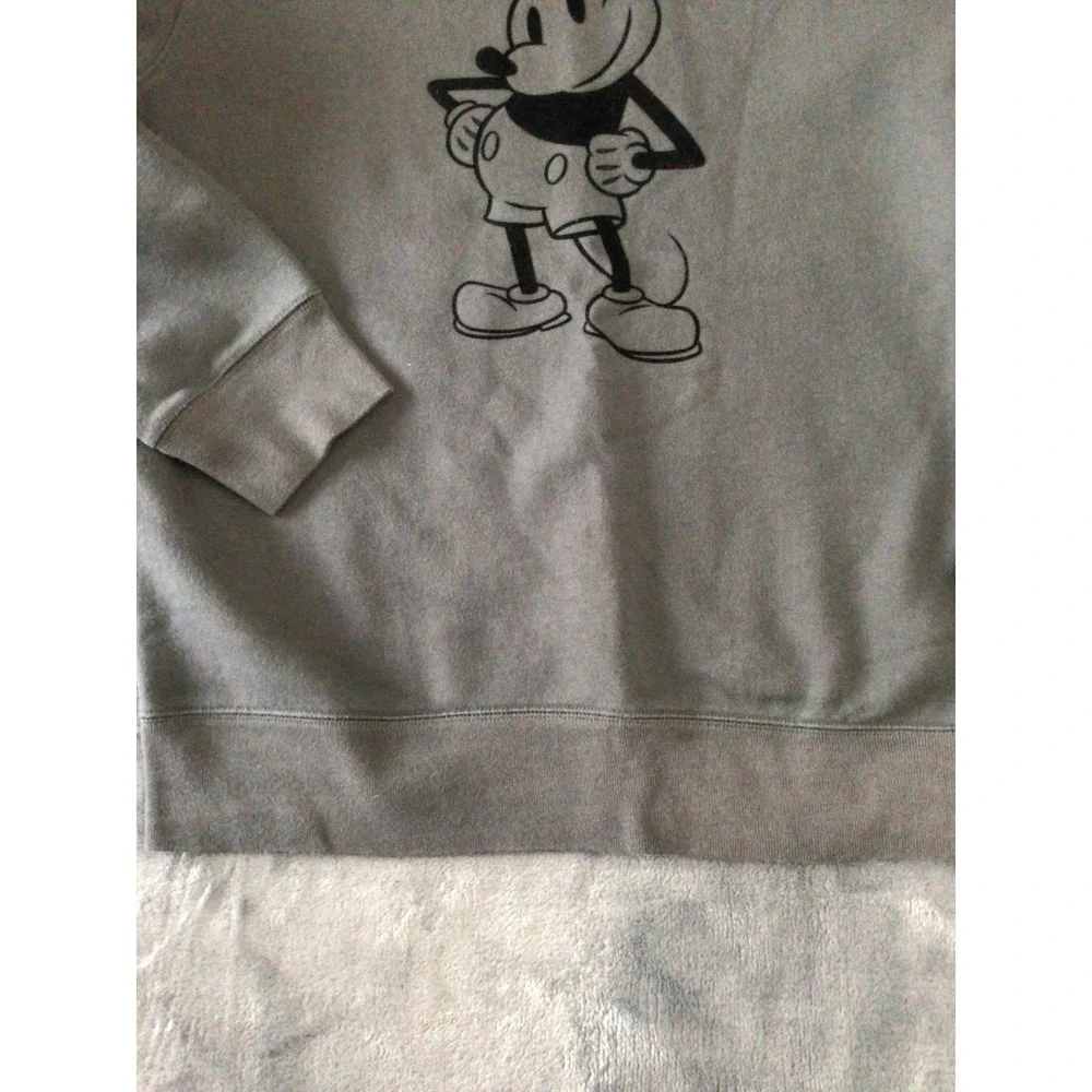 Gap‎ Kids Disney Gray Size XXL Mickey Mouse Sweatshirt Hoodie Retro Pullover 2